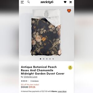 Queen size duvet w 2 pillow cases